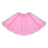 【Tutu-Design】Unser bauschiger tutu-rock mit 3-lagigem Mesh-Overlay-Design und verstecktem Taillendesign lässt die Tutu-Kleider für kleine Mädchen dreidimensionaler und flauschiger erscheinen.
