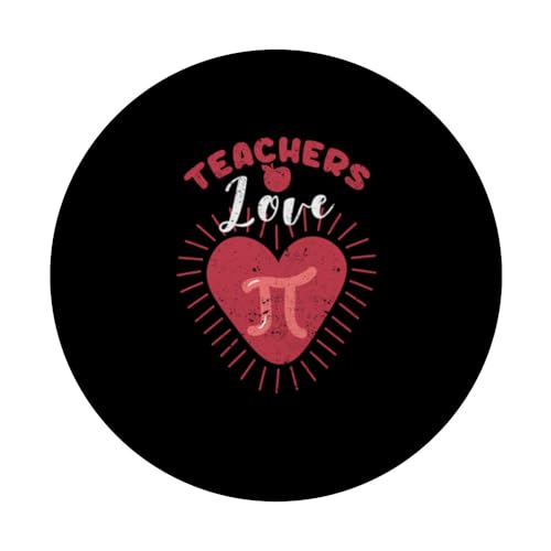 Teachers Love Pi Day Math Lover Funny Mathématiques Geek Nerd PopSockets PopGrip Interchangeable – vue 3