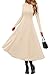PRETTYGARDEN Cocktail Dresses for Women 2026 Elegant Classy Fall Long Sleeve Midi A Line Flowy Modest Winter Party Dress (Beige,Small)