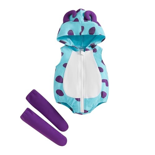 Baby Halloween Costumes Bee/Pumpkin/Ghost Costume Zipper Hooded Sleeveless Romper Stockings Infant Halloween Clothes