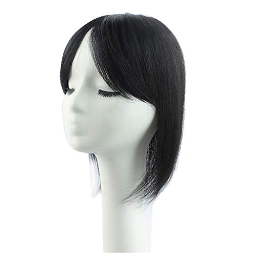 Extensions de cheveux humains à clips pour masquer le manque de volume avec frange