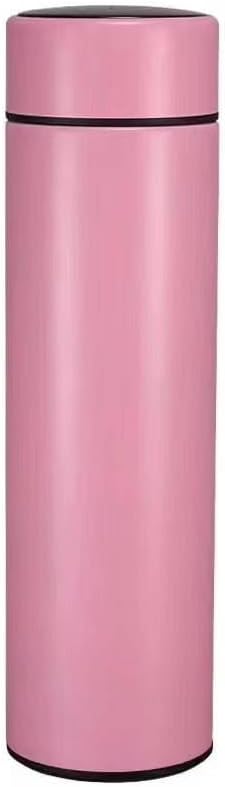 Smart Drinkware - Termo al vacío de acero inoxidable, termo digital con pantalla LED, temperatura inteligente, botella de agua (rosa)
