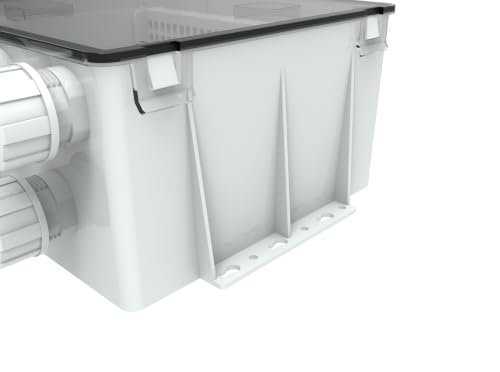 Image of SEAFLO 17A Series 24V Automatic Shower Drain Box 1200 GPH 4-Year Warranty Shower Pump System Marine RV Wastewater Drain Pump with Multiple Inlets Removable Filter Check Valve 1 Inch 1-1 /8 Inch Outlets