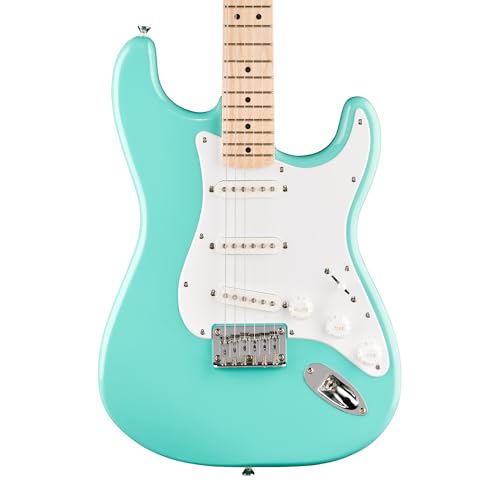Image of Fender Squier Sonic Stratocaster HT - Sea Foam Green Bundle with Tuner, Strap, Picks, and Austin Bazaar Instructional DVD