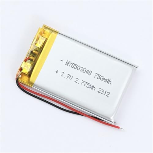 Batería litio WYD503048 750 mAh 3,7 V para sustitución y recambio de celdas en electrónica de consumo