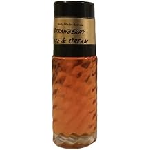 Body Oils by Brenda Strawberry Cake & Cream Body Oil - Exotic, Sensual, Sexy & Gourmand Aroma- Fruity Floral Fragrance - Pure Uncut Alcohol Free 1 oz. Roll on