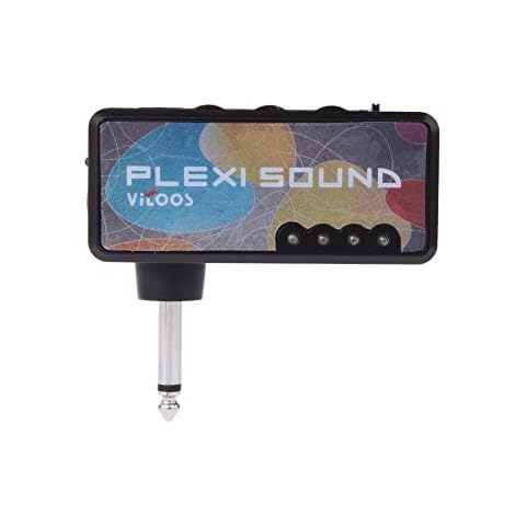 Btuty Electric Guitar Amplifier Headphone Amp 1/4 Inch Plug 3.5mm Headphone Jack & Aux In with Classical Distortion Effect Built-in Rechargeable Battery Cover