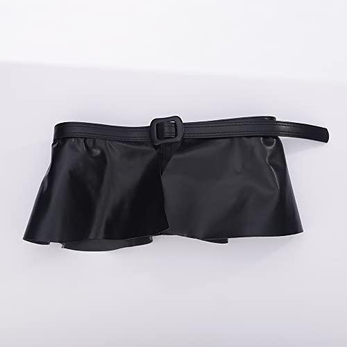 Jumwrit Pu Leather Waist Belt Fashion Dress Belt for Women Adjustable Skirt Belt with Buckle Elegant Wrap Wide Cinch for Dress Solid Color Corset Belt Waistband(Style 4)3