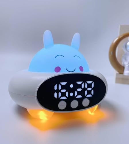 Image of Multi-Functional LED Night Light Digital Clock with Sleep Timer Bedside Desk Alarm Clock with Bluetooth Speaker for Office Home and Bedroom Students Study Table Digital Watch (Small)