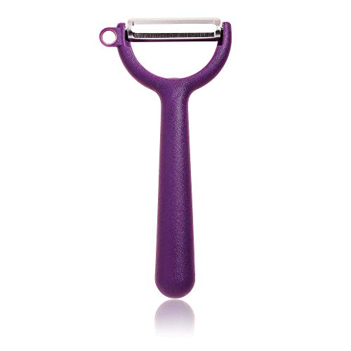 Kochblume Sparschäler | Y-Schäler glatt, Universalschäler, Edelstahl, spülmaschienengeeignet, in der bunten Box… (lila)