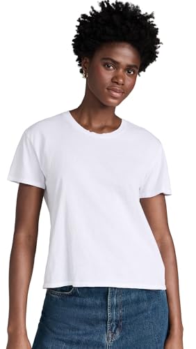 perfectwhitetee Women's Harley Cotton Boxy Crew Tee
