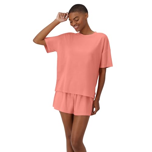 Image of Hanes Women's Pajamas Set, Comfywear Pajamas for Women Set, Originals SupertSoft Loungewear, T-Shirt & Sleep Shorts
