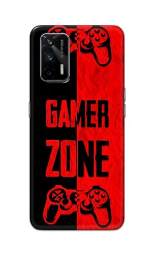 Image of Printed Hard Back Cover Case for Realme GT 5G Back Cover (Gamer Zone) -1111