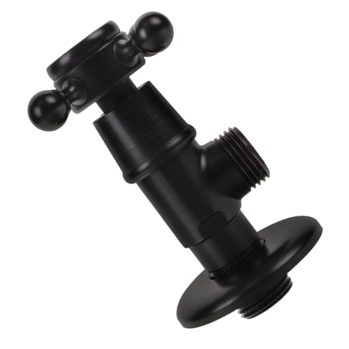 Angoily Válvula de Ángulo de Latón sin para Baño y Cocina Cierre Seguro para Fregadero y Wc Cuerpo de Inoxidable Resistente Altas Temperaturas Fácil Instalación Uso