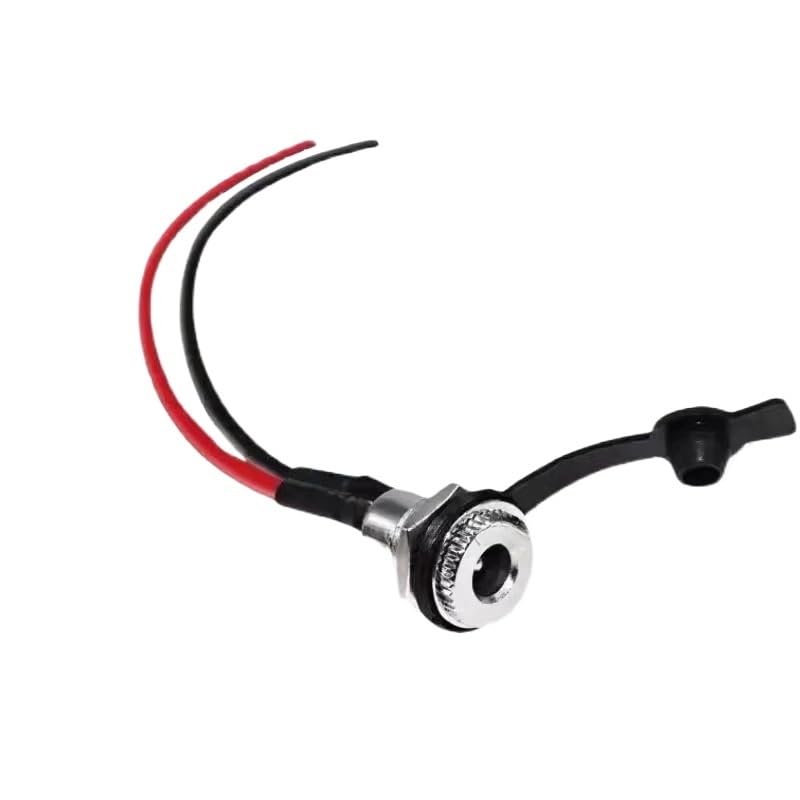 Connecteur châssis DC-099 femelle 5.5x2.5mm premium avec fil renforcé 20AWG et capot