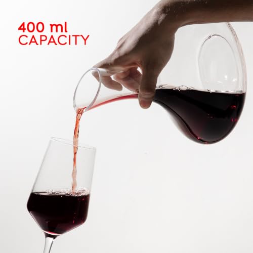 Image of Sipologie Essential Wine Glass - 400ml | Wine Glass for Everyday use | Red Wine Drinking Glass | Set of 2