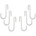 Range Kleen Chrome, S-Shaped, Pot Rack Accessory Hooks, 6 Pack