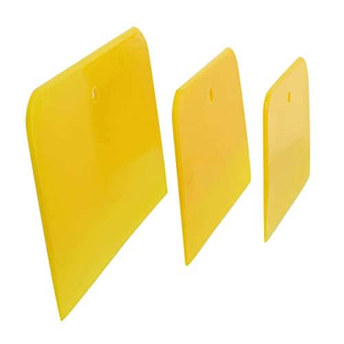 Abn Automotive Body Filler Spreader - 3 Sizes - 9Pc Reusable Plastic Puddy Scraper Set For Fillers, Putties, And Paint #TOP2