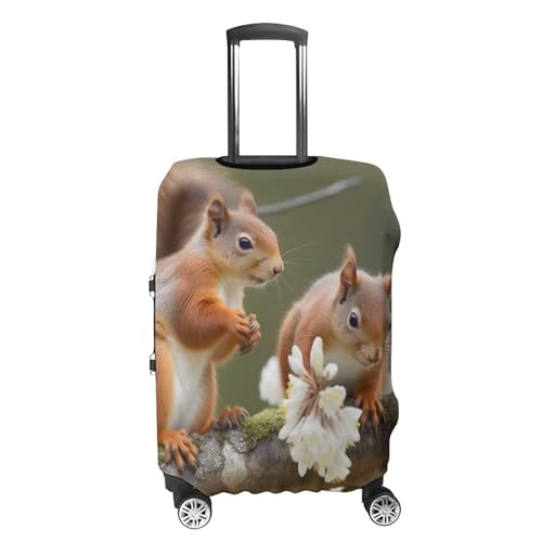 Suitcase Covers for Luggage Washable Luggage Cover Squirrels Luggages Wheel Covers Elastic Travel Carry On Suitcase Cover Travel Luggages Protector Sleeve Fit 29-32 Inch S4