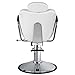 Milano All Purpose Salon Styling Chair in White | Reclining Hydraulic All Purpose Chair with Removable Headrest for Barber, Beauty & Threading | Minerva Beauty