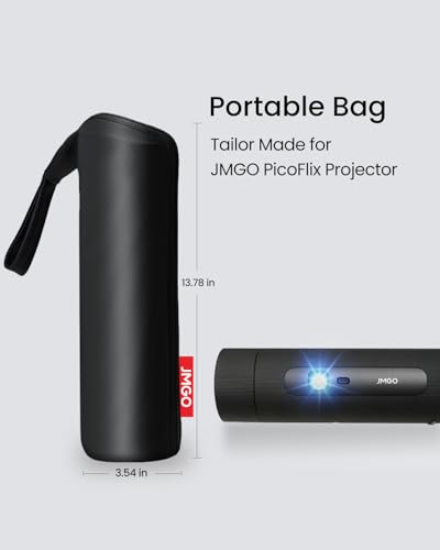 JMGO PicoFlix Beamer Offizielle Tragetasche, All-in-One Aufbewahrungstasche mit praktischem Tragegurt, maßgeschneiderter Schutz für PicoFlix und Fernbedienung, wasserdicht und staubdicht