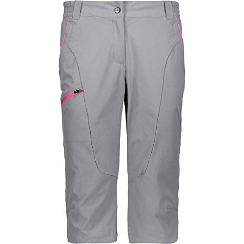 Preisvergleich Produktbild CMP Damen Caprihose mit Farbdetail 30T6596 Hose, Cemento, D38