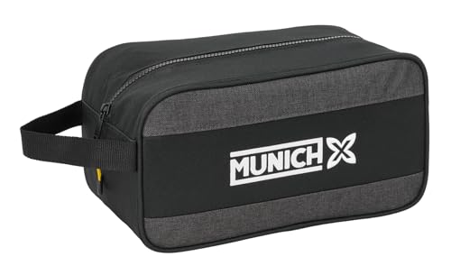 Safta Munich Topo - Zapatillero Mediano, Multiusos, Portatodo, Deporte, Extraescolares, Fútbol, Cómodo y Versátil, 29x14x15 cm