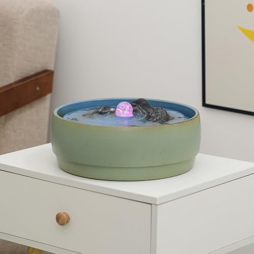 Fontaine de table pour bureau et espace de méditation avec animation d'eau - 8