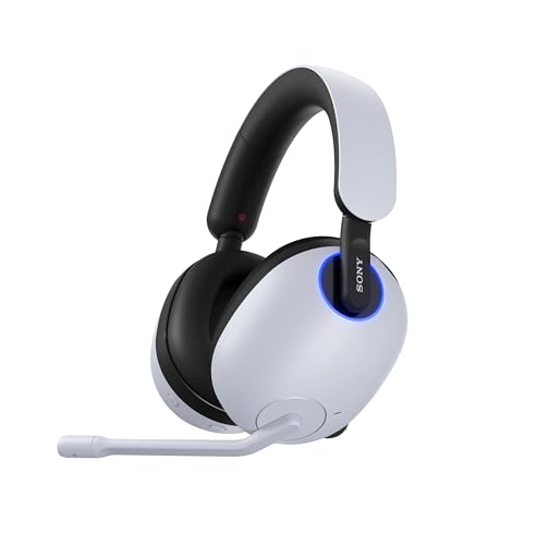 Sony Fone de ouvido para jogos INZONE H9, fone de ouvido Bluetooth sem fio com cancelamento de ruído com microfone, som espacial 360, para PC e PS5 (WH-G900N), branco