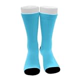 CWECVWE Boy's Dress Decor Socks Sport Baseball Compression Socks Travel Fashion Decor Blue