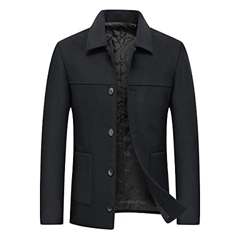 Allthemen Men's Slim Fit Winter Coat Cover