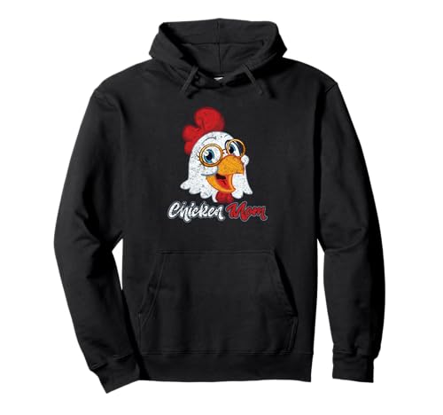 Pollo Mamá Lindo Pollo Señora Granja Granjero Vintage Sudadera con Capucha