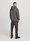 JACK & JONES Male Kapuzenpullover Einfarbig Kapuzenpullover