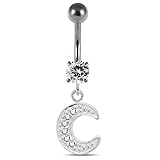 BA & Ball matériaux : inox 316L acier chirurgical/banane taille jauges : 14G(1.6mm), longueur, diamètre : 10mm (3/8