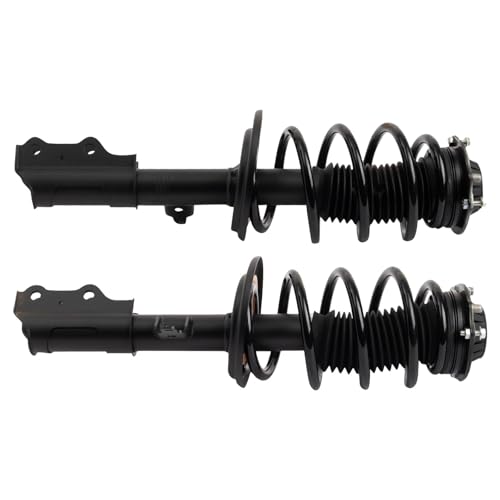 Image of TRQ Front Driver and Passenger Side Strut and Spring Assembly Set Loaded | For 18-22 Buick Enclave 18-22 Chevrolet Traverse