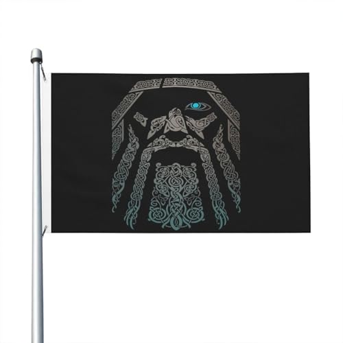 Bannière de mythologie nordique avec drapeau d'extérieur à double point durable