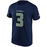 Fanatics - NFL Seattle Seahawks Wilson Name & Number Graphic T-Shirt - Blau Farbe Blau, Größe XL