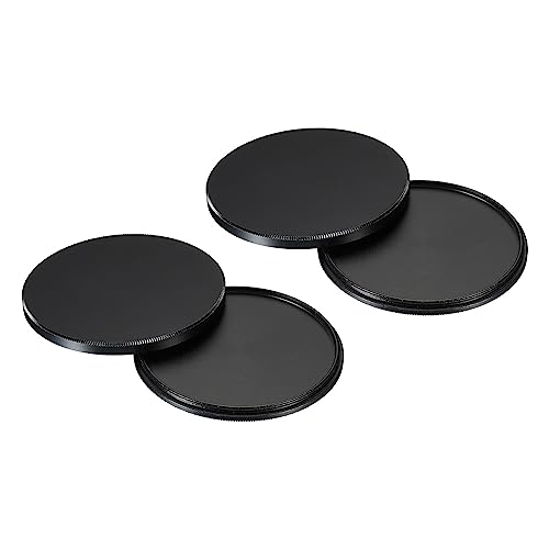Capucha para lente PATIKIL de 67 mm, paquete de 2 unidades, cubierta frontal universal de aluminio para filtros circulares polarizadores, densidad neutra y atenuadores, color negro miniatura 1