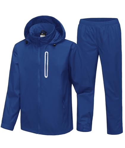 Image of SWISSWELL Men's Waterproof Golf Rain Suit Rain Gear Jacket and Pants Lightweight for Golf Fishing Big and Tall S-5XL