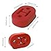 Car Exhaust Hanger, 4PCS Rubber Insulator Bushing Mount, 2 Holes 0.47 Inch (12mm), High-Density Tailpipe Damping Hanger,Auto Muffler Shock Absorbent Bracket Mount,Universal Fit (Red)
