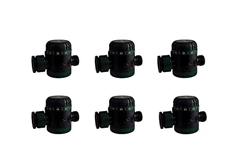 Instapark MWT-08 Outdoor Garden Hose End Automatic Shut-Off Mechanical Water Timer Pack of 6
