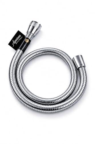 Image of Aquieen Stainless Steel 304 Shower Hose Anti-Corrosion & Anti Explosion Shower Tube, Silver (1 Meter SS 316) 100% RUST FREE
