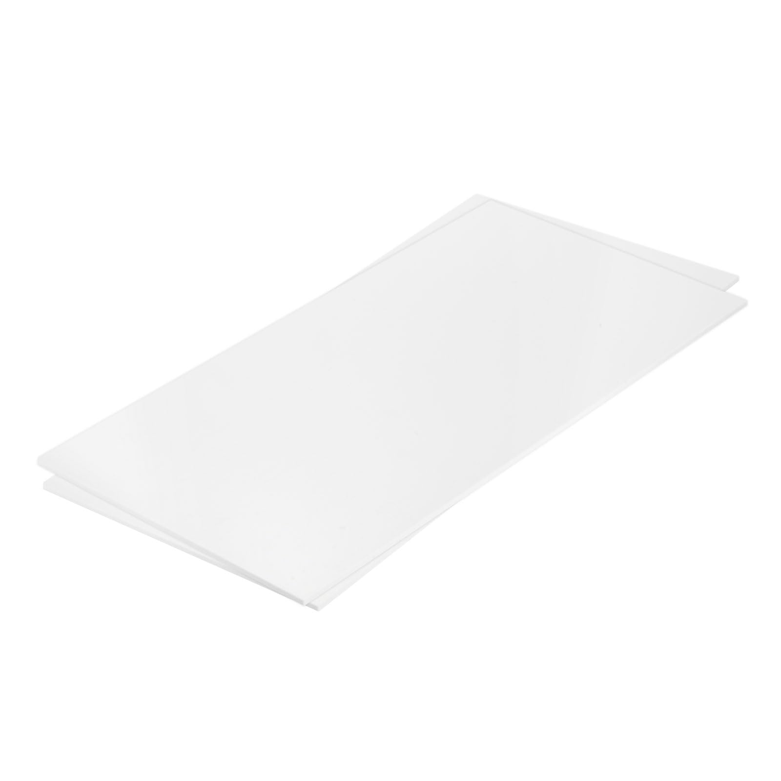 QUARKZMAN Lastra In ABS 24 Pollici X 12 Pollici X 0.16 Lastre In Stirene ABS Per Modellismo Fai Da Te Pannello Bianco 2 Pezzi