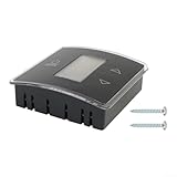 Yhenlovtt Analoges Thermostat-Anzeige-Panel mit ABS-Gehäuse, OEM 3316250.712, Ersatz für Wohnmobil, Wohnwagen, Wohnmobil-Anhänger, Schwarz und Weiß