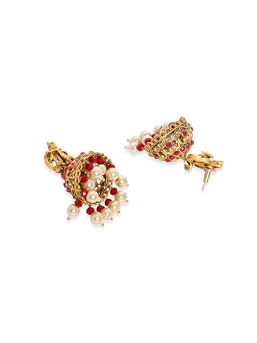 Image of Rubans Long Necklace Set Gold Plated Traditional Stylish Multicolour Jewellery Gift for Women & Girls