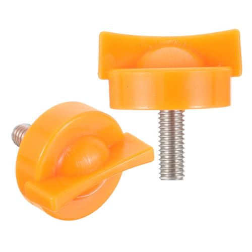 SUPVOX 2 Tornillos de Compresión Manual para Exprimidor de Cítricos, Repuestos para Máquina Exprimidora de Naranjas, Accesorios para Exprimidor de Mano, Color Naranja, Pieza Esencial