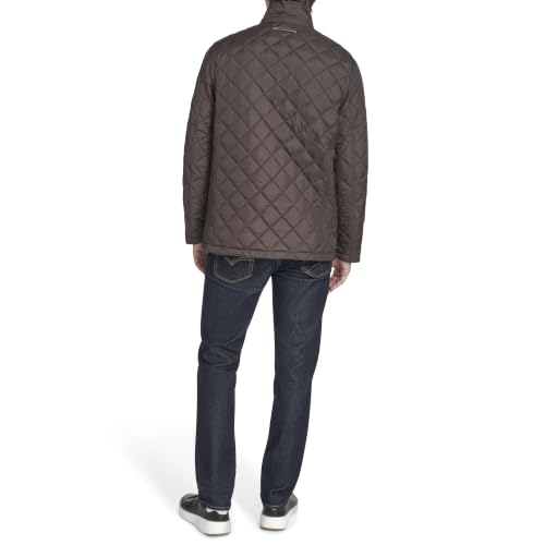 Image of Cole Haan Men's Stand Collar Quilted Jacket Coat