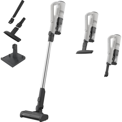 AEG Aspiradora Escoba sin Cable Serie 5000, Aspirador Inalámbrico con Motor Digital Potente, Cepillo MultiFloor para Alfombras y Suelos Duros, hasta 50 Min, 18,5 V, Blanco, AP51UH18ST