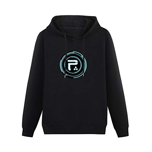 Photo de Men's Heavyweight Hooded Fangbai Liu Periphery Band Logo Long Sleeve Sweatshirts Black XL