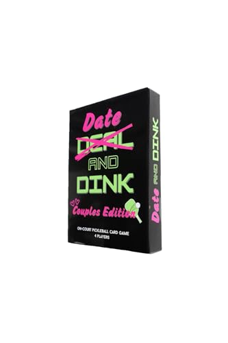 On-Court Pickleball Card Game - Date and Dink (Couples Edition) - Add More Fun Connection and Playful Competition to Every Pickleball Date.